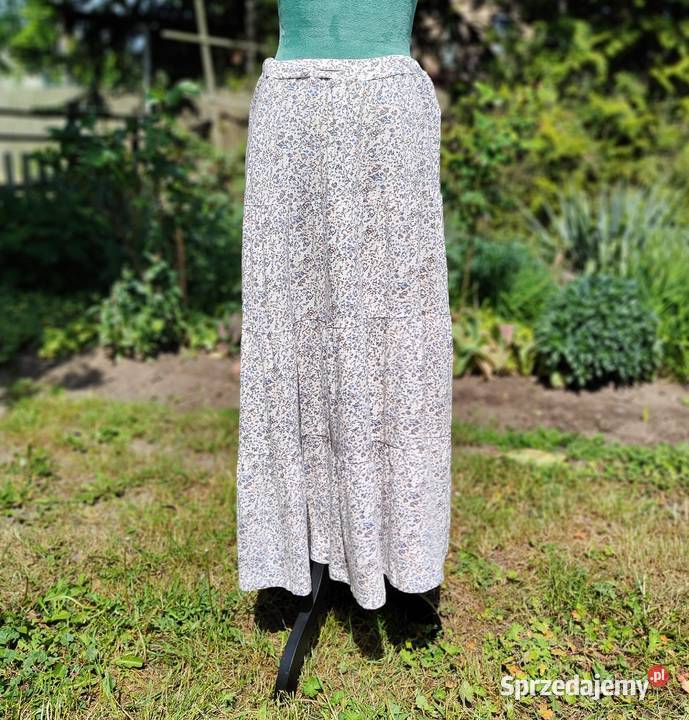 Długa spódnica HM XS 34 S 36 kwiaty floral maxi Szczecin