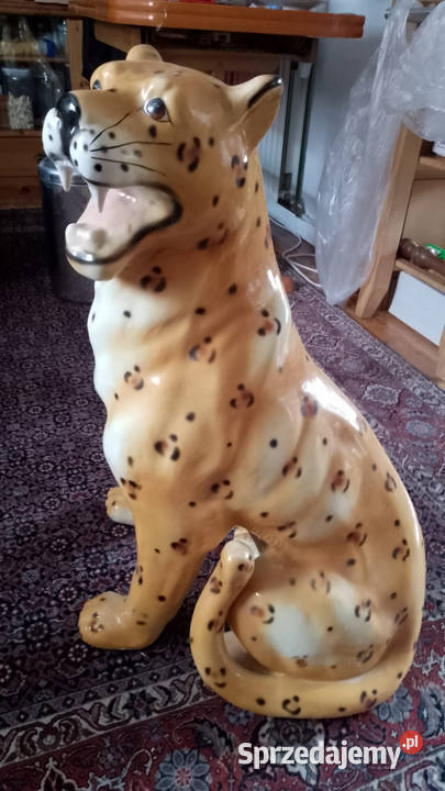 Duża Figurka Ceramigzna GEPARD 76 Rzeszów