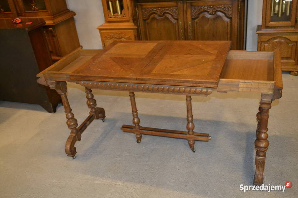 stolik pomocnik eklektyczny dąb śląskie Będzin