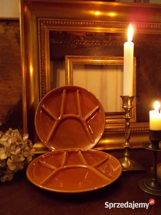 Talerz do Fondue Gien France Porcelain Lata Szczecin