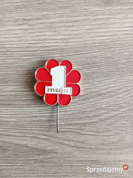 Przypinka 1 maja PRL Kraków
