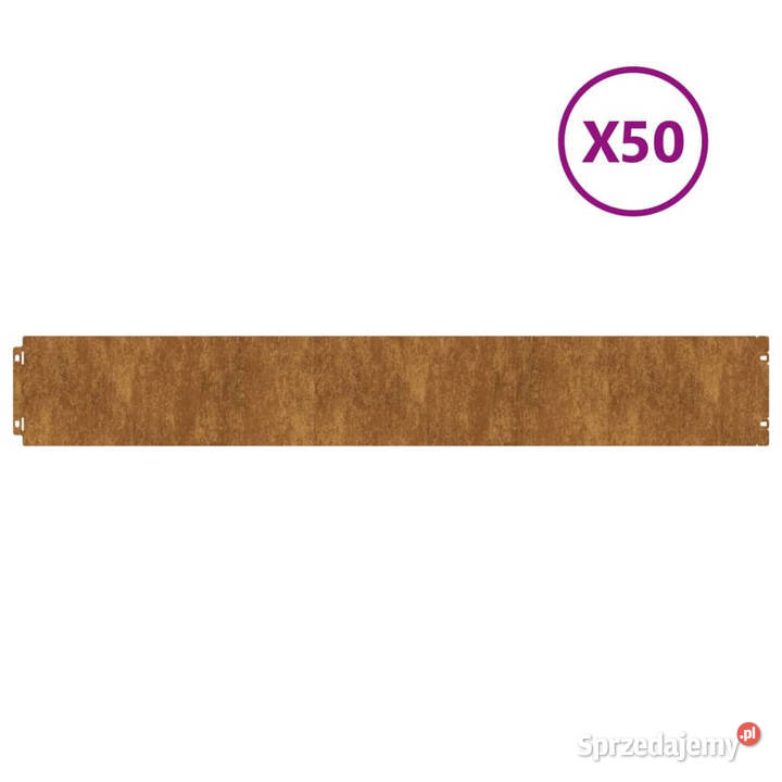 Obrzeża trawnikowe 50 15x103 giętkie stal Corten