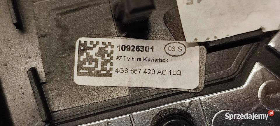 AUDI A7 4G LISTWA DEKOR DRZWI PRAWY TYŁ osobowe Osłony i zaślepki