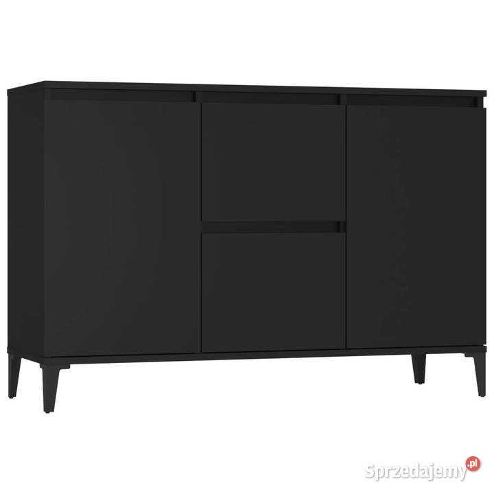 Szafka czarna 104x35x70 materiał drewnopochodny Pozostałe