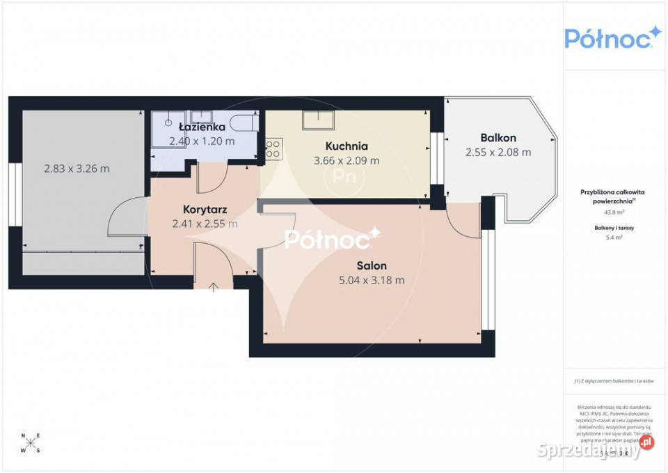 2 pokoje Ełk Jeziorna IIp osobna kuchnia Nieruchomości warmińsko-mazurskie