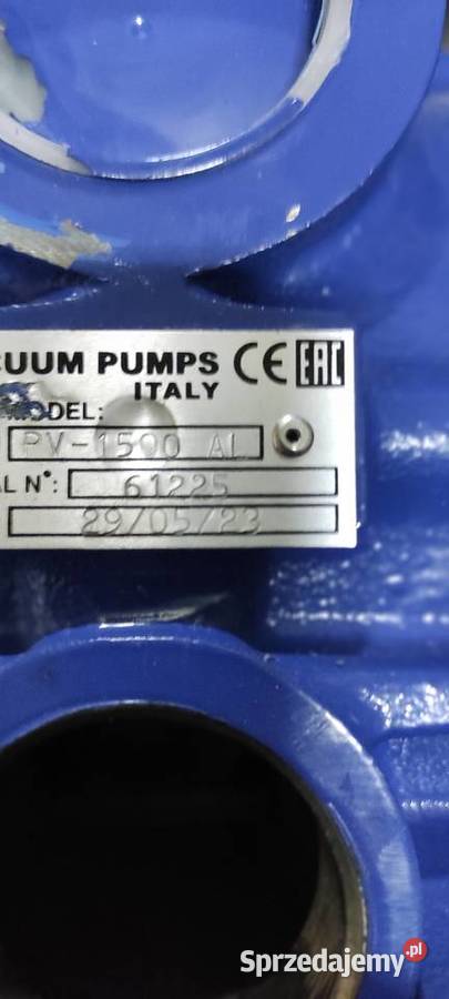 Pompy próżniowe 1000 i 1500 l do dojarek Alfa Pozostałe Polków-Sagały sprzedam