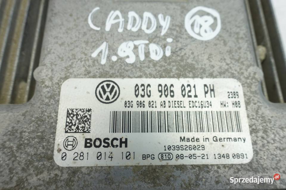 VW Caddy 19 TDI KOMPUTER SILNIKA sterownik MODUŁ Chełm