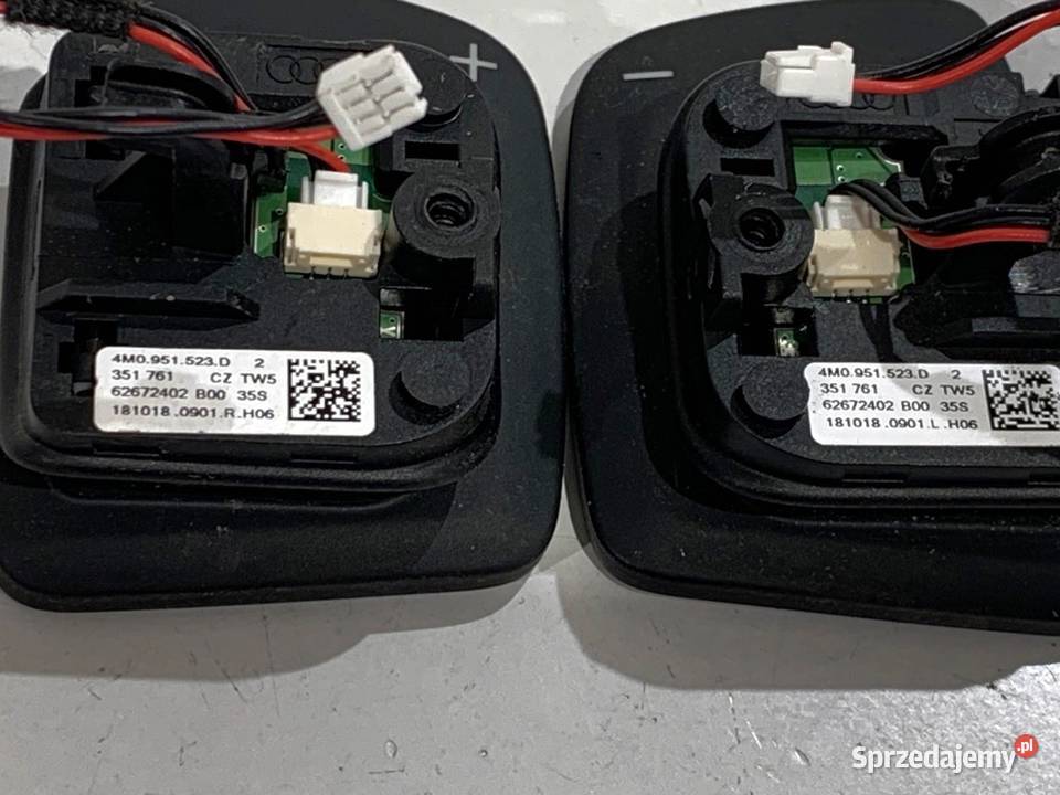 MANETKI ZMIANY BIEGÓW KOMPLET AUDI Q8 4M0951523D Panele sterowania, przełączniki