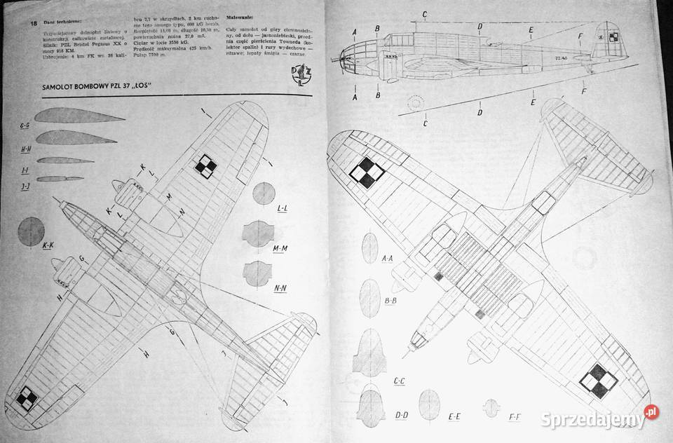 Samoloty września 1939 E Gajkowski S Jurkiewicz sprzedam