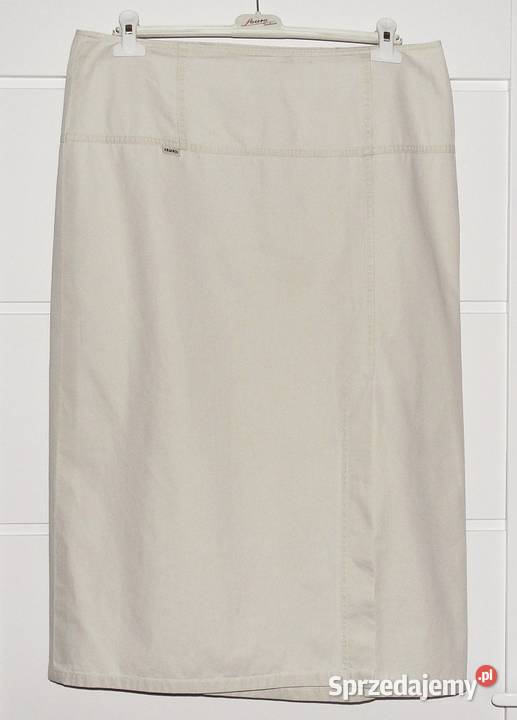 Spódnica wiosennoletnia bawełniana beżowa z Gliwice