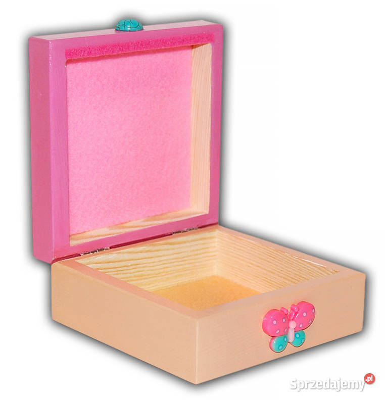 SZKATUŁKA drewniane pudełko BABY GIRL pastel kujawsko-pomorskie Bydgoszcz