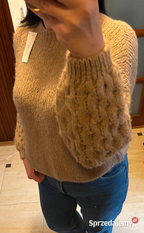 Sweter damski ciepły gruby splot oversize Rozmiar uniwersalny Swetry i golfy Szczecin