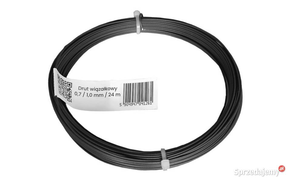 Drut wiązałkowy powlekany PCV 07 10 mm 24 m Pozostałe Żary
