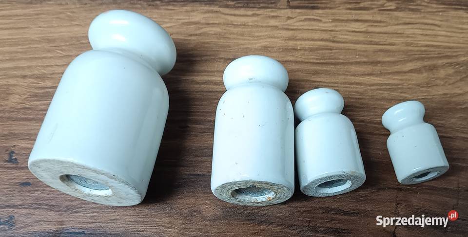 Porcelanowe odważniki do wagi szalkowej PRL Zbylitowska Góra