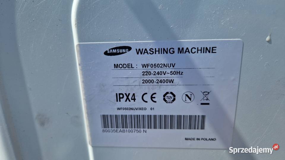 Płyta główna pralki Samsung i hydrostat Pralki i suszarki sprzedam