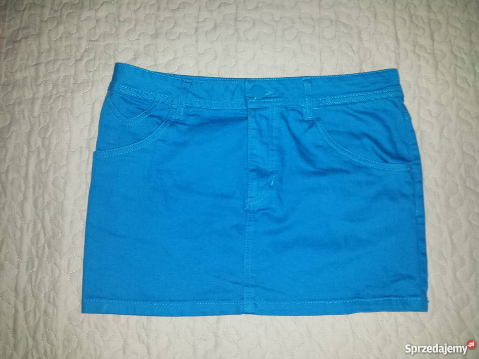 Nowa spódniczka mini HM 38 smerfowa H&M Warszawa sprzedam