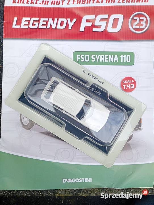FSO SYRENA 110 deagostini Legendy FSO 143 Modelarstwo Antyki, Sztuka, Kolekcje Warszawa