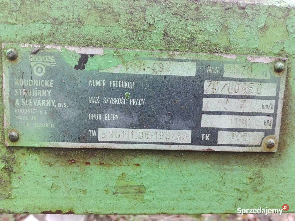 Pług PHX1434 3 skibowy czeski zagonowy Batorowo