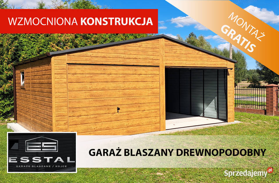 99B GARAŻ BLASZANY Złoty Dąb Wiaty Garaże Wiaty Przemyśl