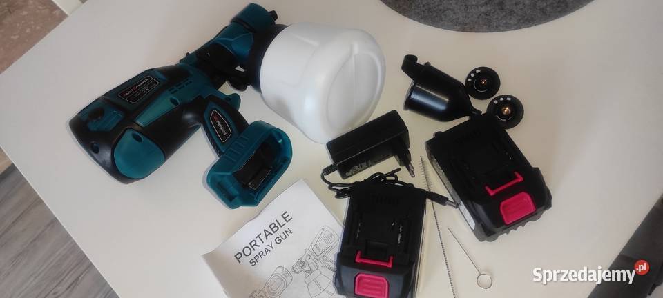 Pistolet do malowania bezprzewodowy komplet 2 Krotoszyn sprzedam