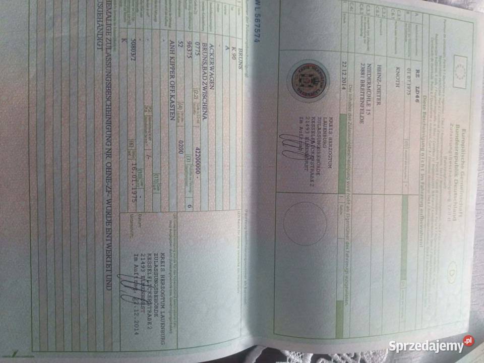 Przyczepa niemiecka Rudnik Szlachecki sprzedam