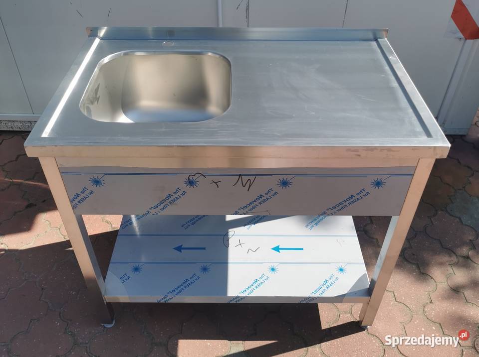 Zlew gastronomiczny jednokomorowy 100x60x85 Rawicz sprzedam