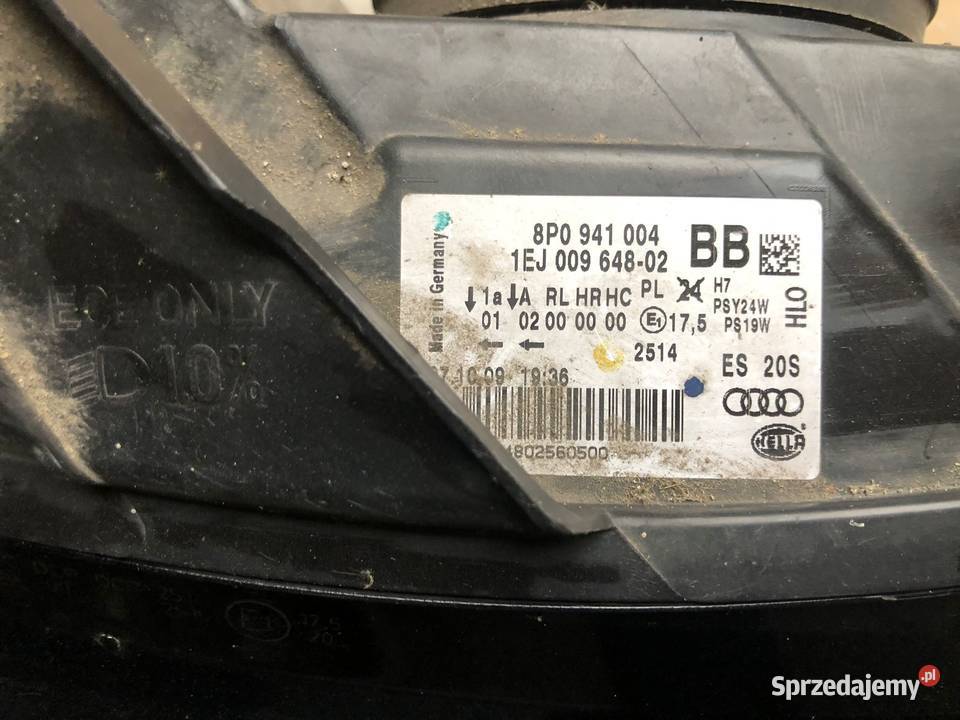 AUDI A3 LIFT LAMPA PRAWA PRZÓD 8P0941004 EU Gogolin
