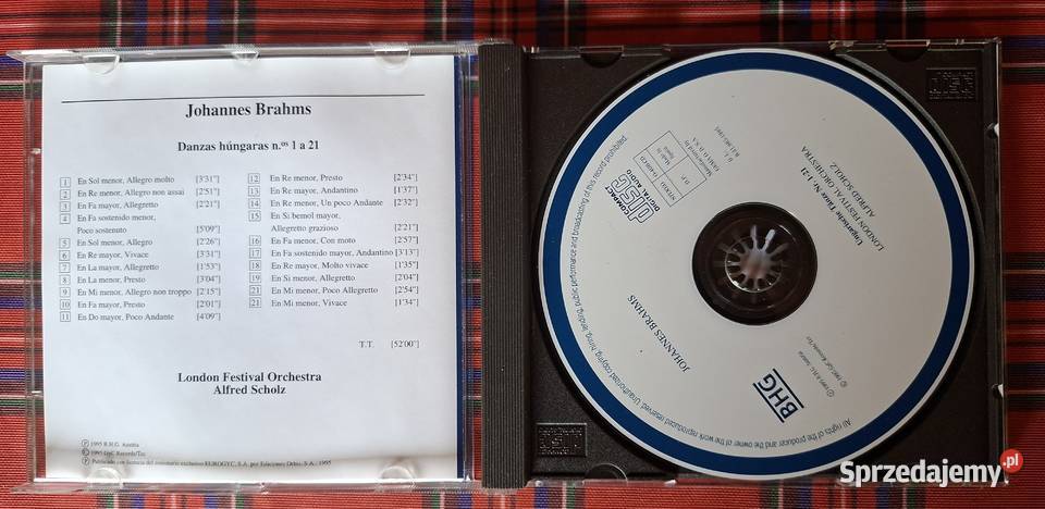 Brahms Danzas hungaras nos 1 a 21 CD Kraków