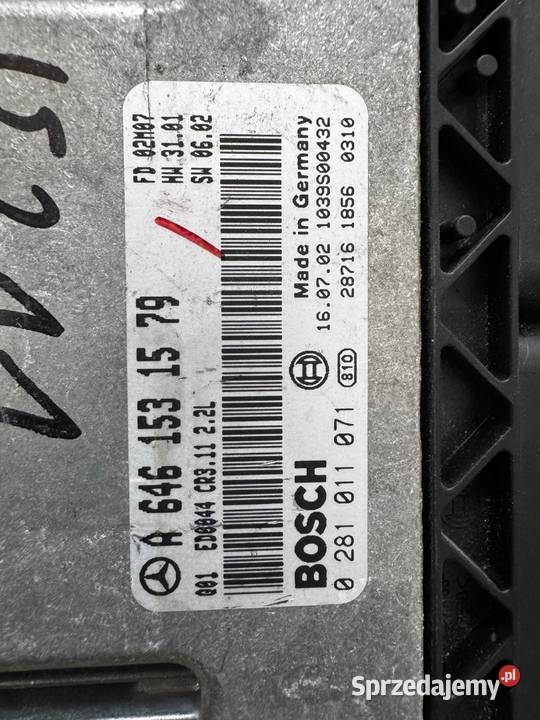Sterownik silnika ECU Bosch A6461531579 Mercedes