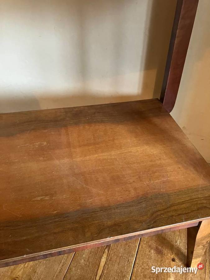 Stolik pod TV PRL szafka regał drewniany vintage Meble Meble Nisko