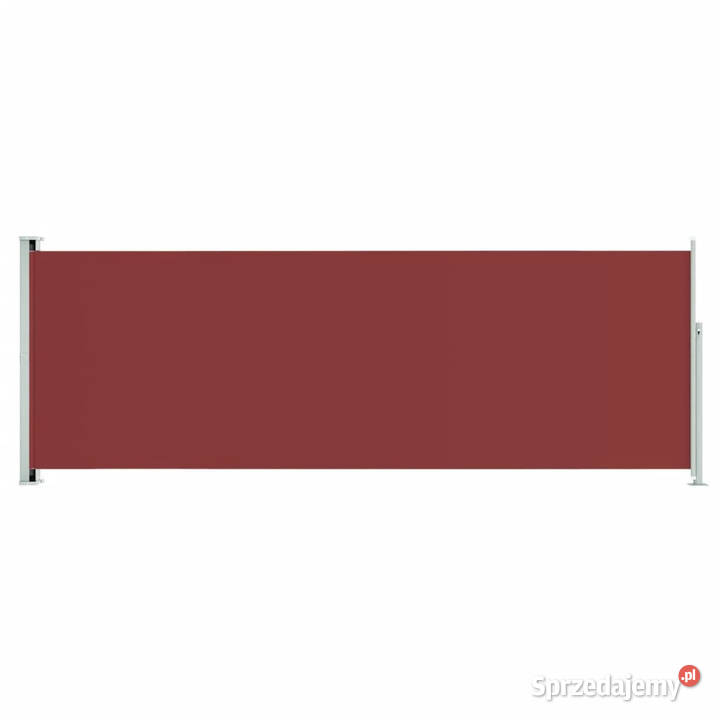 Zwijana markiza boczna na taras 220x600 czerwona Warszawa