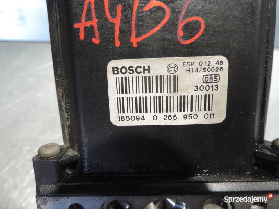 POMPA ABS AUDI A4 B6 0265950011 małopolskie Nowy Sącz