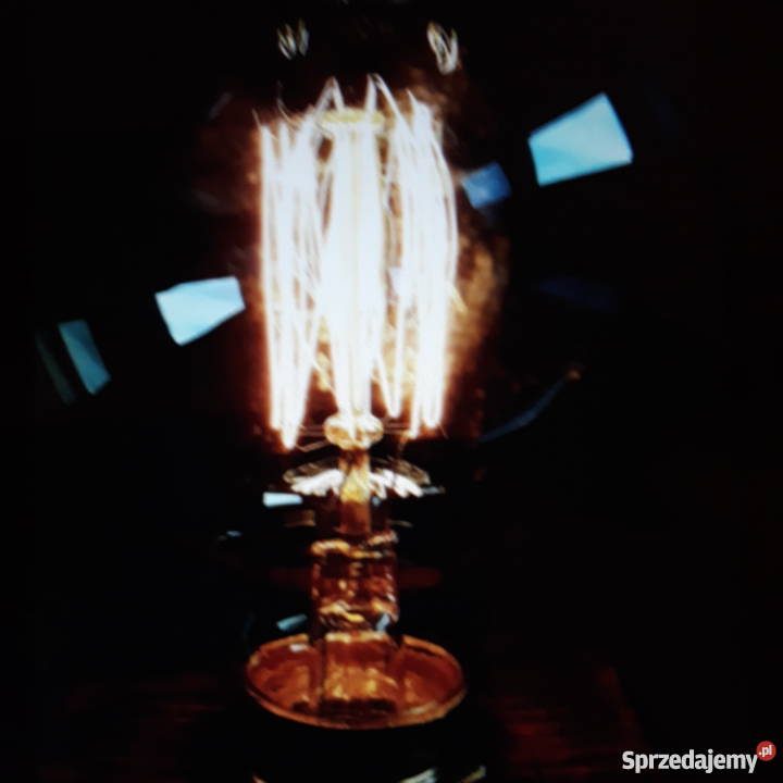 Lampka retro nocna dekoracyjna lampa homemade śląskie Kamyk