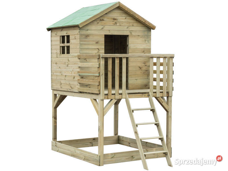 Sebken 20A domek drewniany dla dzieci do ogrodu drabinka