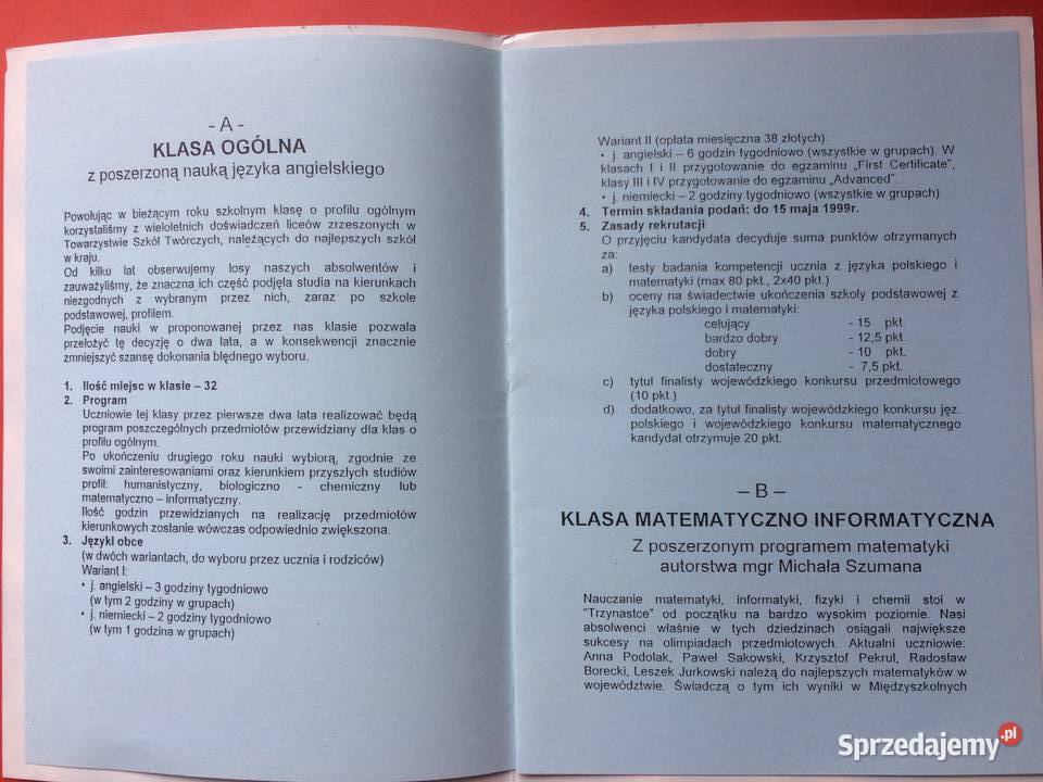 866 XIII LIceum Ogólnokształcące Szczecin zachodniopomorskie