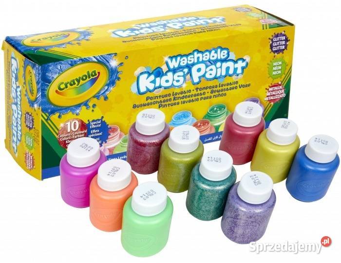 Farby Farbki Crayola 10 Kolorów MIX Metaliczne Mogilany