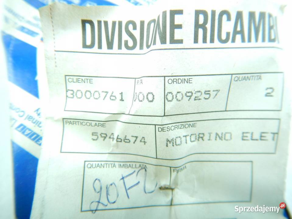 SIŁOWNIK ZAMKA CENTRALNEGO DRZWI FIAT ARGENTA