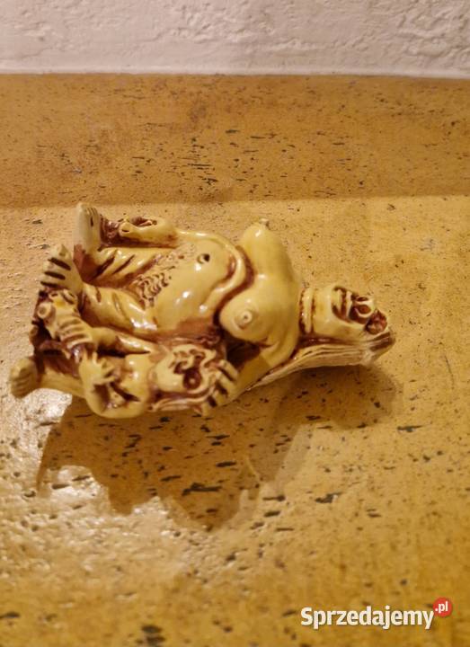 Stara azjatycka FIGURKA JASKINIOWCY vintage Lublin