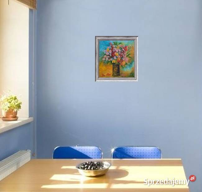 Obraz olejny Polne kwiaty wielokolorowy Lublin