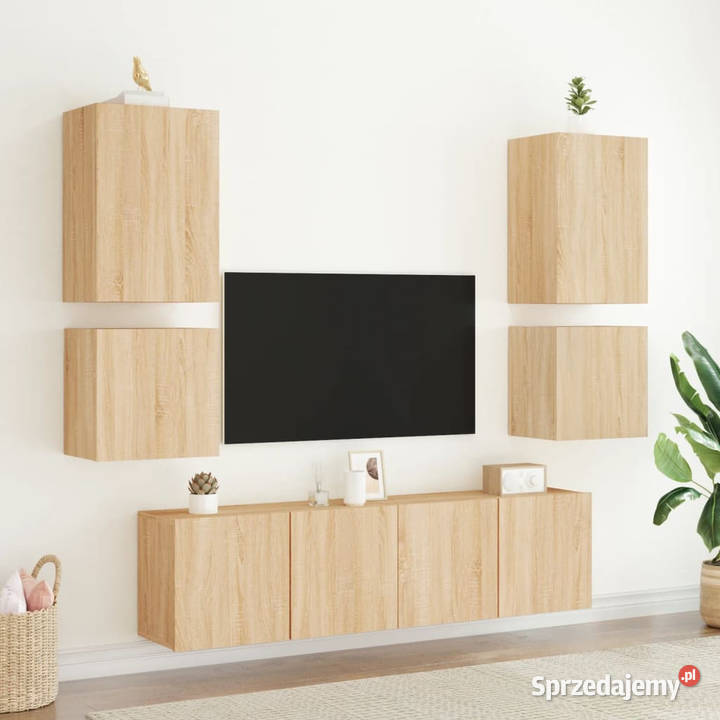 Szafki ścienne TV 2 dąb sonoma 405x30x40 Warszawa