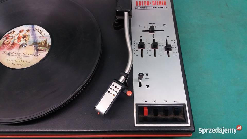 Gramofon ARTHUR STEREO Unitra Fonica pocztówki Muzyka