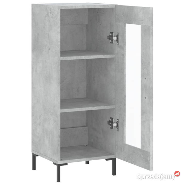 Szafka szarość betonu 345x34x90 materiał Warszawa