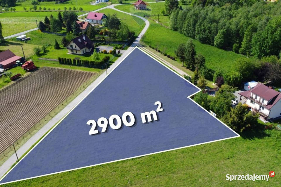 DZIAŁKA BUDOWLANA 2900 m ŁOMNA NOWY WIŚNICZ sprzedam