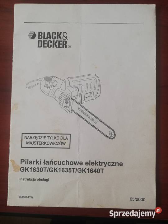 Piła łańcuchowa BlackDecker GK1630T na części Łódź