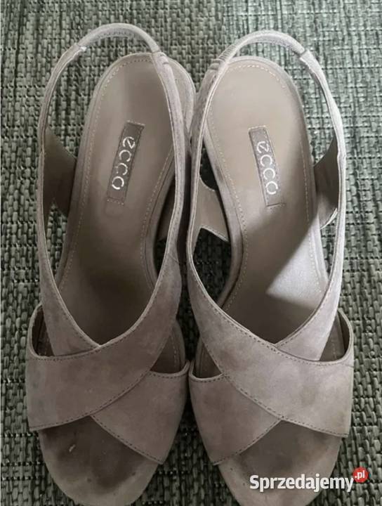Ecco sandały buty skóra 37 Sandały i klapki Wrocław