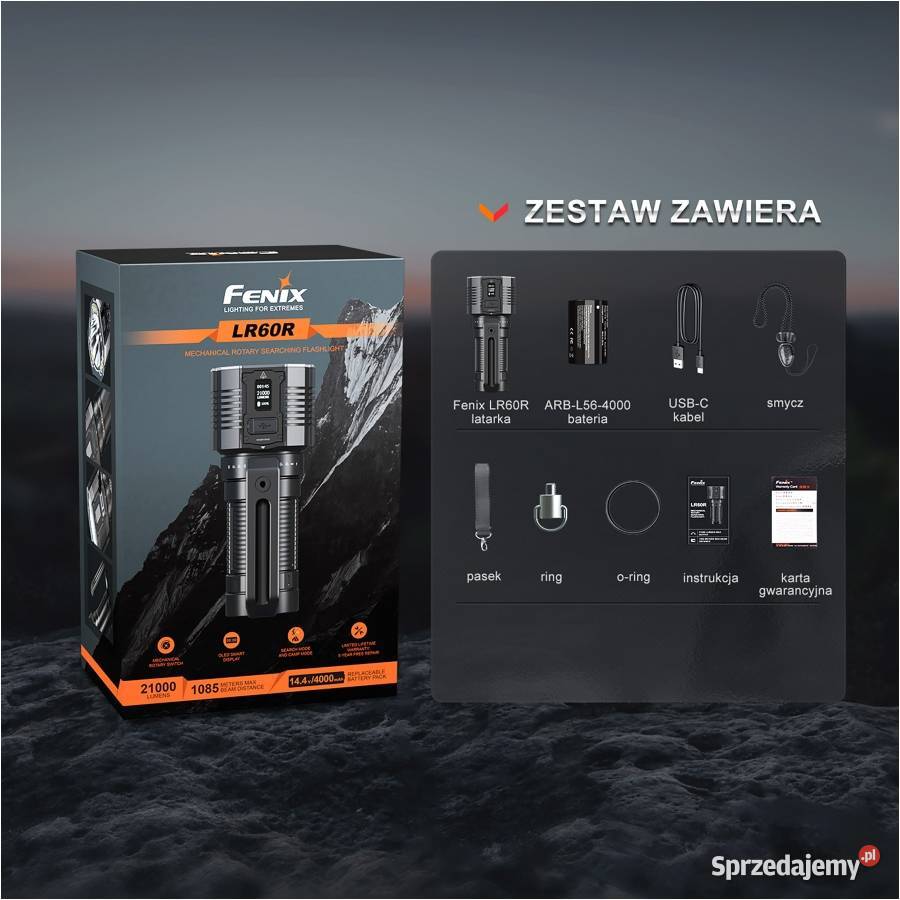 Latarka LED Fenix LR60R negocjuj ile wlezie Przyłęki