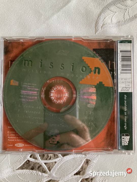 Płyta Cd Single Mission Mission Impossible Czerwionka-Leszczyny sprzedam