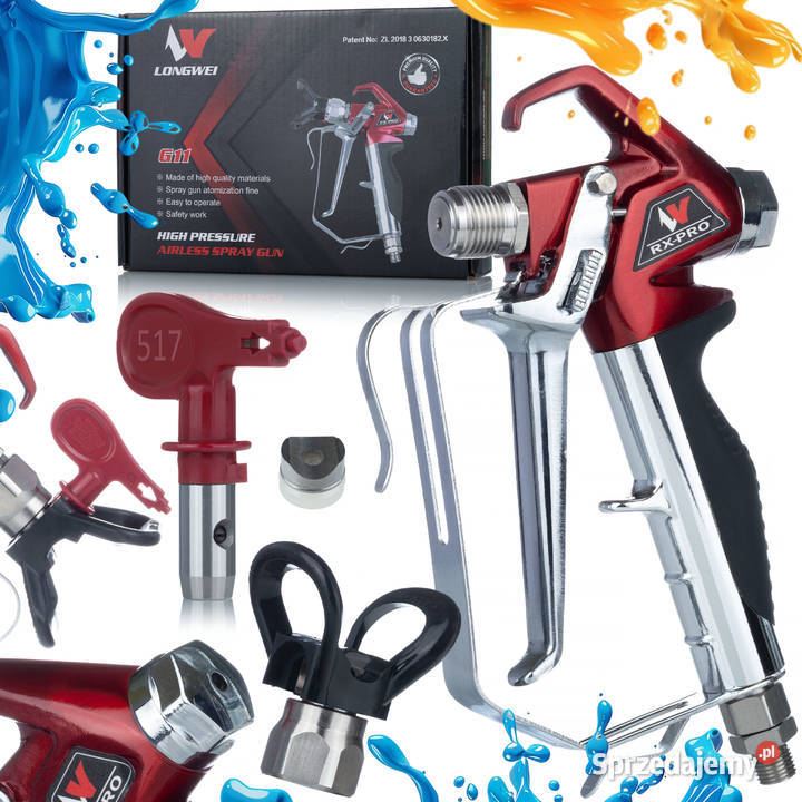 Pistolet Malarski RXPRO 248 bar Dysza 517 660g Ludźmierz sprzedam