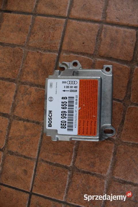 MODUŁ SENSOR AIR BAG AUDI A4 B6 8E0959655B Komputery