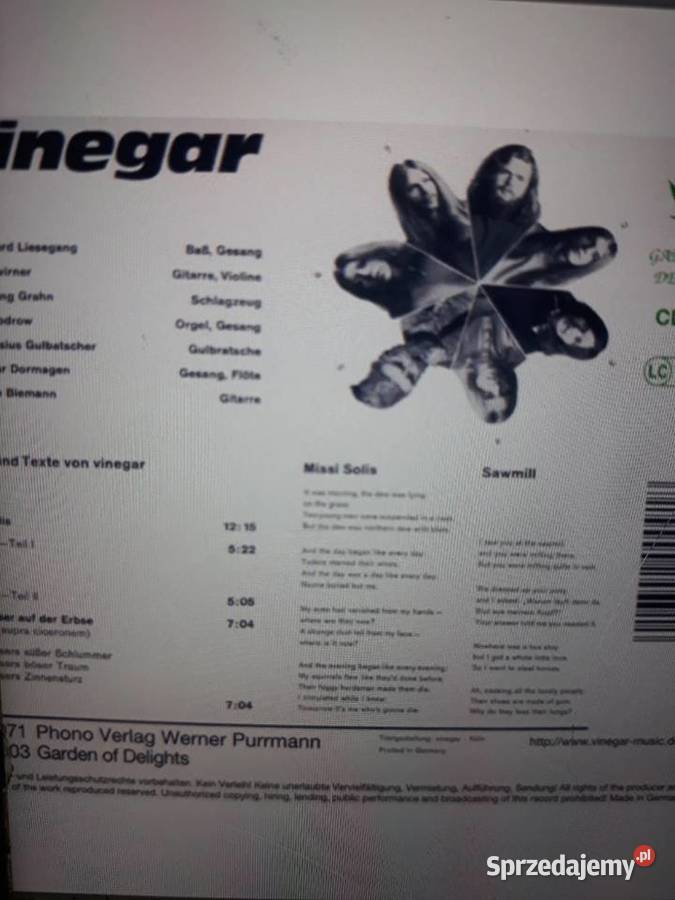 Archiwum prog rocka i Krautrocka VINEGAR Vinegar Płyty i kasety